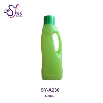 China Personal Care 500ml Plastic Liquid Laundry Detergent Container / Shampoo Bottle With Screw Cap A236 for sale