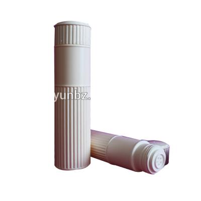 China Special Personal Care 250g 150g 100g PE Cylinder Design Body Care Powder Talcum Bottle And Packaging Container for sale