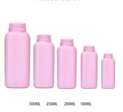 China 500g Personal Care PE One Time With Hole Screw Cap Type Powder Talcum Container for sale