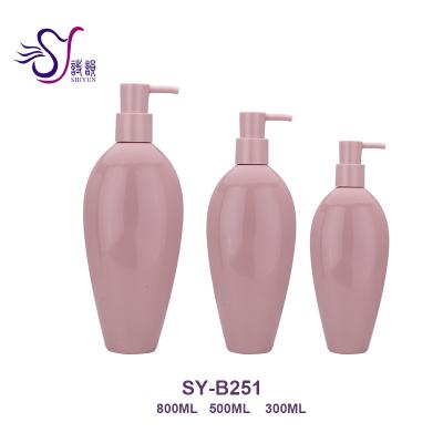 China Packages 800Ml / 500Ml / 300Ml Cosmetic Plastic Bottle Pet With Lotion Pump for sale