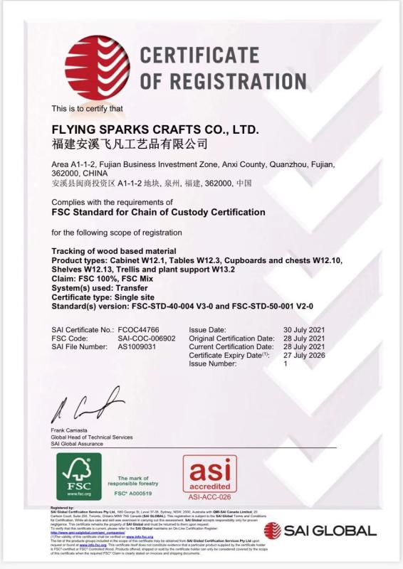 FSC - Fujian Anxi Flyingsparks Crafts Co., Ltd.