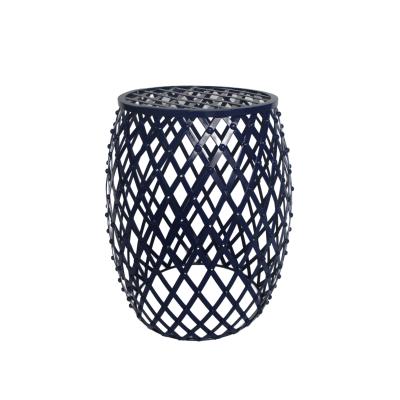 China Modern Modern Design Furniture Wire Round Side Seat Living Room Iron Stool for sale