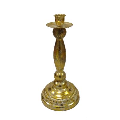 China Home Decoration Candlelight Props Wedding Dinner Candle Holder Modern Metal Gold Table Candlestick for sale