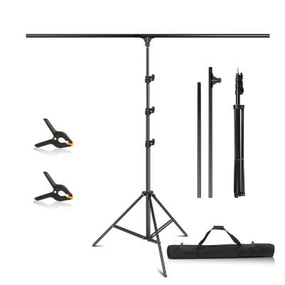 China 2*1.5m/2.6*1.5m Foldable T Shape Adjustable Photo Studio Background Support Backdrop Stand for sale