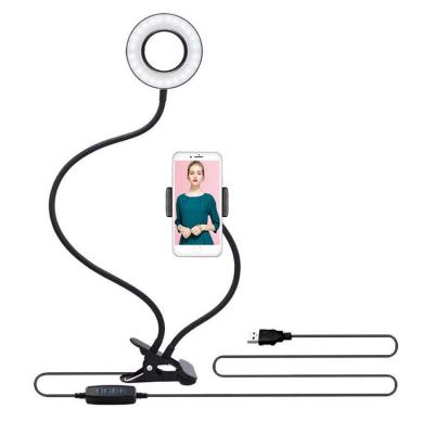 China Mobile Phone Holder With Selfie Light New Arrivals Selfie Ring Light With Mobile Phone Stand Holder For Live Stream And Makeup for sale