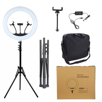 China Photography 18 Inch Ring Light with Remote Control and Stand Holder, Makeup LED Ring Lights 65W 18inch for sale