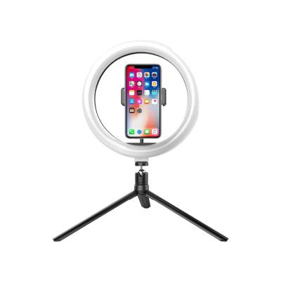 China Selfie Ring Video Live LED Fill Lamp Dimmable RGB Photo Makeup Ring Lamp Tripod Fill Light for sale