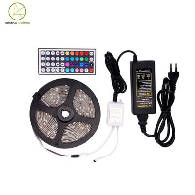 China Theme Park LED Strip Light Kit 3528 RGB Led Ribbon Waterproof Led Strip RGB +IR 24 Keys RGB Led Lighting Controller+ Digital RGB Led Strip l for sale