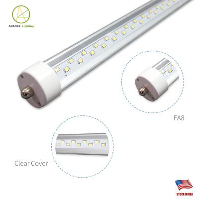 China Sports Stadiums Advance Fluorescent Tube T8 Pin Dual-End Power Clear Len Single Replacement Lighting 8ft LED Cooler Door Light 55w AC110V FA8 for sale