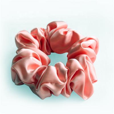 China European and American style silk scrunchies for hair fashion wholesale scrunchies silk headband for sale