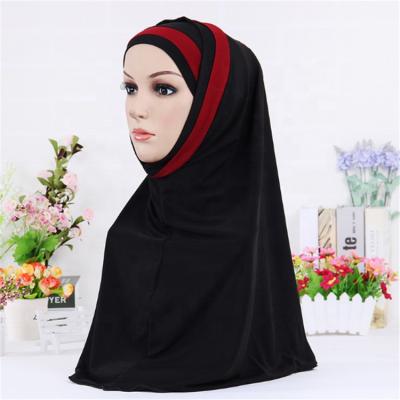 China Polyester manufacturers lead European and American national style polyester Muslim Arab hijab scarf wholesale for sale