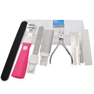 China Eco-friendly eleven piece foot file sets are suitable for household use for sale