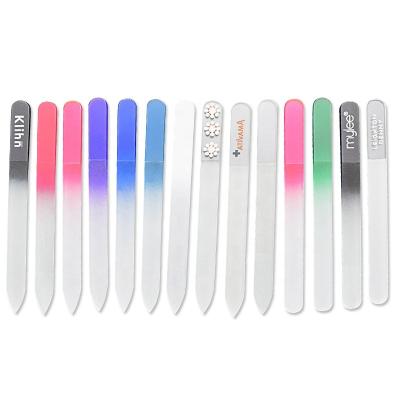 China Life time can be factory used hot sale permanent glass nail file with eco-friendly EVA pouch for sale