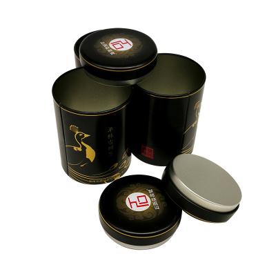 China Modern Luxury Black Coffee/Tea Tin Container Customized Matte Finish Food Grade Factory Cans Manufacture From China for sale