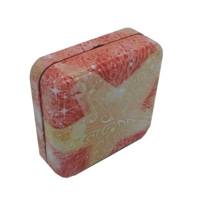 China Condom Box Condom Box Square Hinged Tins Metal Case Personalized Small Gift Container for sale