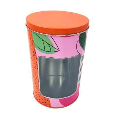 China Business& Custom Shopping Tin Cans With Windows for sale