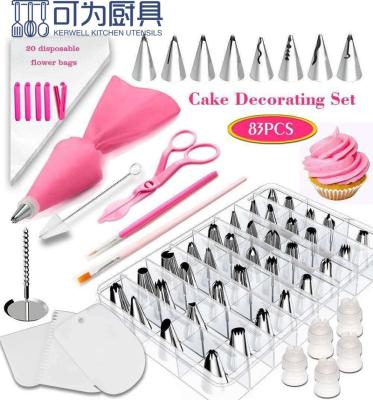 China Stocked turntable cake tools decorating molds baking birthday cake decorating supplies tools set for sale