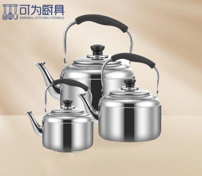 China Sustainable Large capacity thickened piano sound pot with magnetic Stainless Steel Whistling Kettle Product for sale