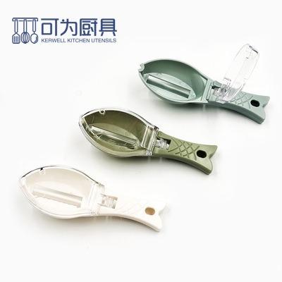 China Sustainable Kitchen gadget with lid to clean fish skin fish scale remover for sale