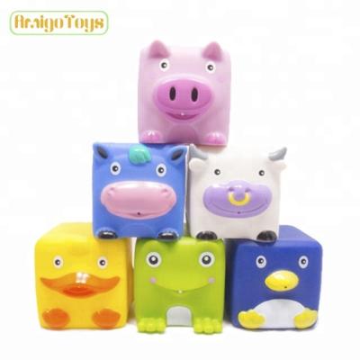 China Vinyl Bath Time Dubie Sorting Blocks Toys Building Block Toys New Baby Toy for sale