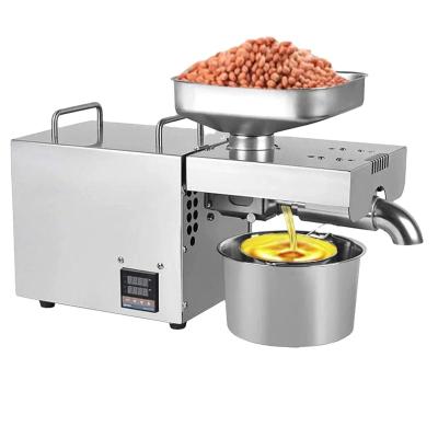 China Hotels K18 Automatic Oil Press Household Flaxseed Home Use Peanut Hydraulic Mini Olive Oil Press 1500w Cocoa for sale