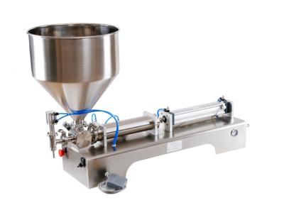 China Other fully pneumatic pneumatic paste filling machine with single cylinder piston shampoo-cream sauce lotion oil filler for sale