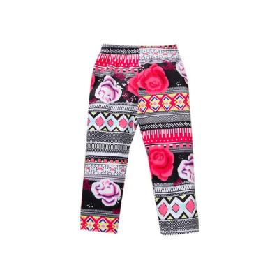 China Breathable Baby Girl Kids Aesthetic Kids Printing Classic Flower Leggings Pants Girls Leggings 0-5 Years Old Baby Leggings for sale