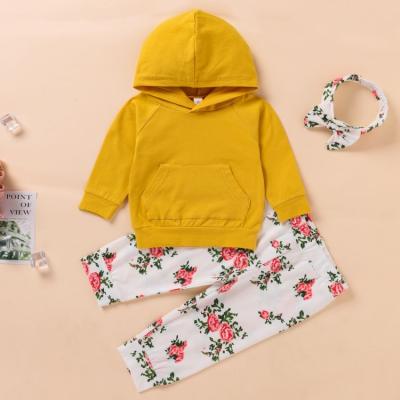 China Casual Kids Hooded Tracksuits Hoodies Color Warm Winter Kid Set Clothing Sets With Fancy Pattern for sale