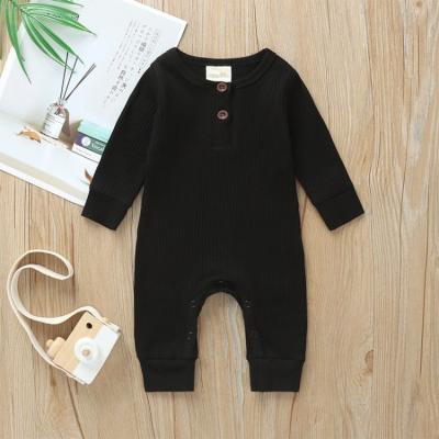 China Cozy Baby Clothes Sale Hot Spring Autumn Onesie Infant Clothing Baby Rompers Girls Long Sleeve Baby Ribbed Bodysuits for sale