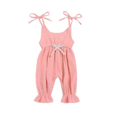 China 2021 Hot Selling Infant Toddler Baby Summer Inspiration New Cotton Overalls Cotton Overalls Boy Footwear Cute Footed Canvas Lace Up Clothes for sale