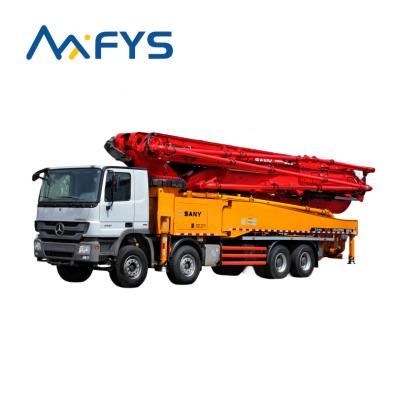 China Hotels 37m Small Concrete Mixer Truck Small And Pumps Push Up Concrete Pump Truck HB37A for sale