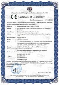 CE - Zhongshan Lonki Home Products Co., Ltd.