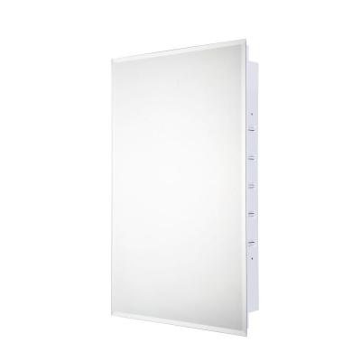 China Good quality recessed steel medicine cabinet with beveled edge mirror door home use recessed mirror storage cabinet for sale