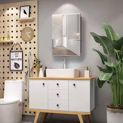 China Morden Style Modern Mirror Cabinet With Box Waterproof Hanging Bathroom Medicine Cabinet Bathroom Mirror for sale