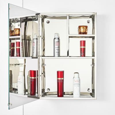 China EUROPEAN Bathroom Mirrored Light Cabinet Led Mirror Cabinet Bathroom Led Light Mirror Cabinet Medicine Cabinet for sale