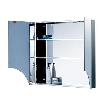 China Top 10 Modern New Design Stainless Steel Mirror Cabinet Bathroom Furniture Cabinet for sale