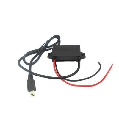 China Fully Waterproof Potting 8V-40V Wide Input 12v 24v 36v In DC 5v DC Mini USB Charger for sale