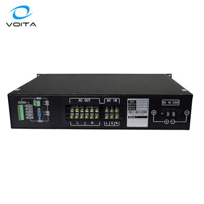 China Aliminum Alloy 2U Rack Mount 220VAC 24 Volt Pure Sine Wave Inverter For Telecom Use for sale