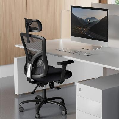 China Expandable Ergonomic Desk with Height Swivel Adjustable Computer Mesh Office Chair with Lumbar Support and Flip-Up for sale