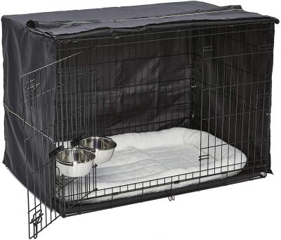 China Breathable the perfect kit for your new dog includes a dog crate, dog crate cover, 2 dog bowls and pet bed for sale