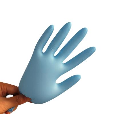 China Blue nitrile anti-slip - disposable-gloves gloves for sale