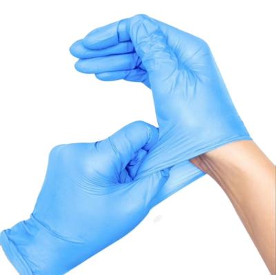 China Durable blue medical-gloves nitrile-gloves for sale