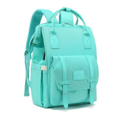 China With USB Large Capacity Mummy Baby Diaper Bag Stylish Packing Bag for sale