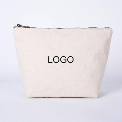 China Schools & Offices hot sale eco-friendly promotiona printed custom logo canvas stationery bag zipper pencil pouch for sale