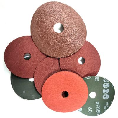 China Metal 125mm Fiber Disc for Wood and Stone Grit 40 -120 / Customized Surface Grinding for sale