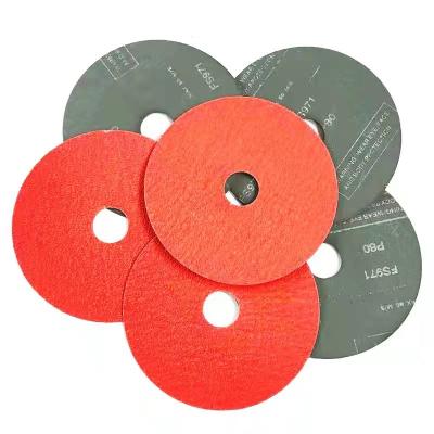 China 125mm Ceramic Grinder Disc Fiber Disc Alumina Abrasive for Grinding and Polishing Metal for sale