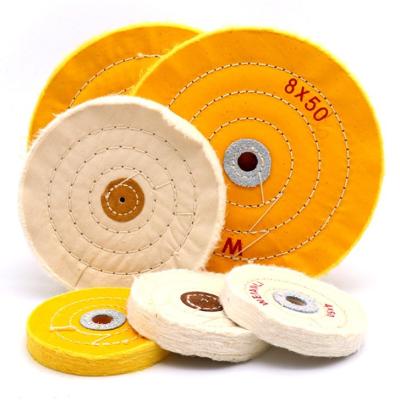 China 3 4 5 inch surface buff abrasive flap cotton buffing wheel for jewelry polishing 6x50 for sale