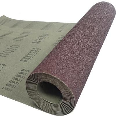 China Dry Sandpaper Roll Abrasive Cloth Roll Calcined Aluminum Oxide Coated Jumbo Sandpaper for sale