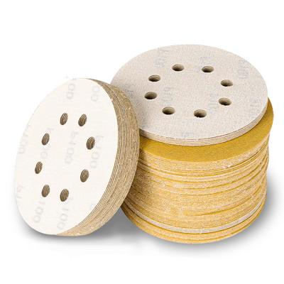 China Hook Loop Pads Sanding Disc 5-Inch 8-Hole 40 60 80-Grit Fit for Sanding Grinder Polish for sale