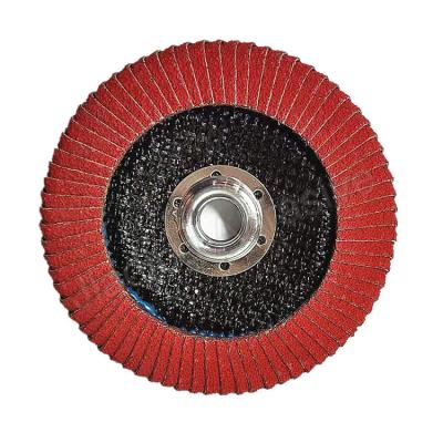 China Metal Grinding Flap Disc Wheel with Aluminum Oxide Max Speed 13000rpm Grain 40 -600 for sale